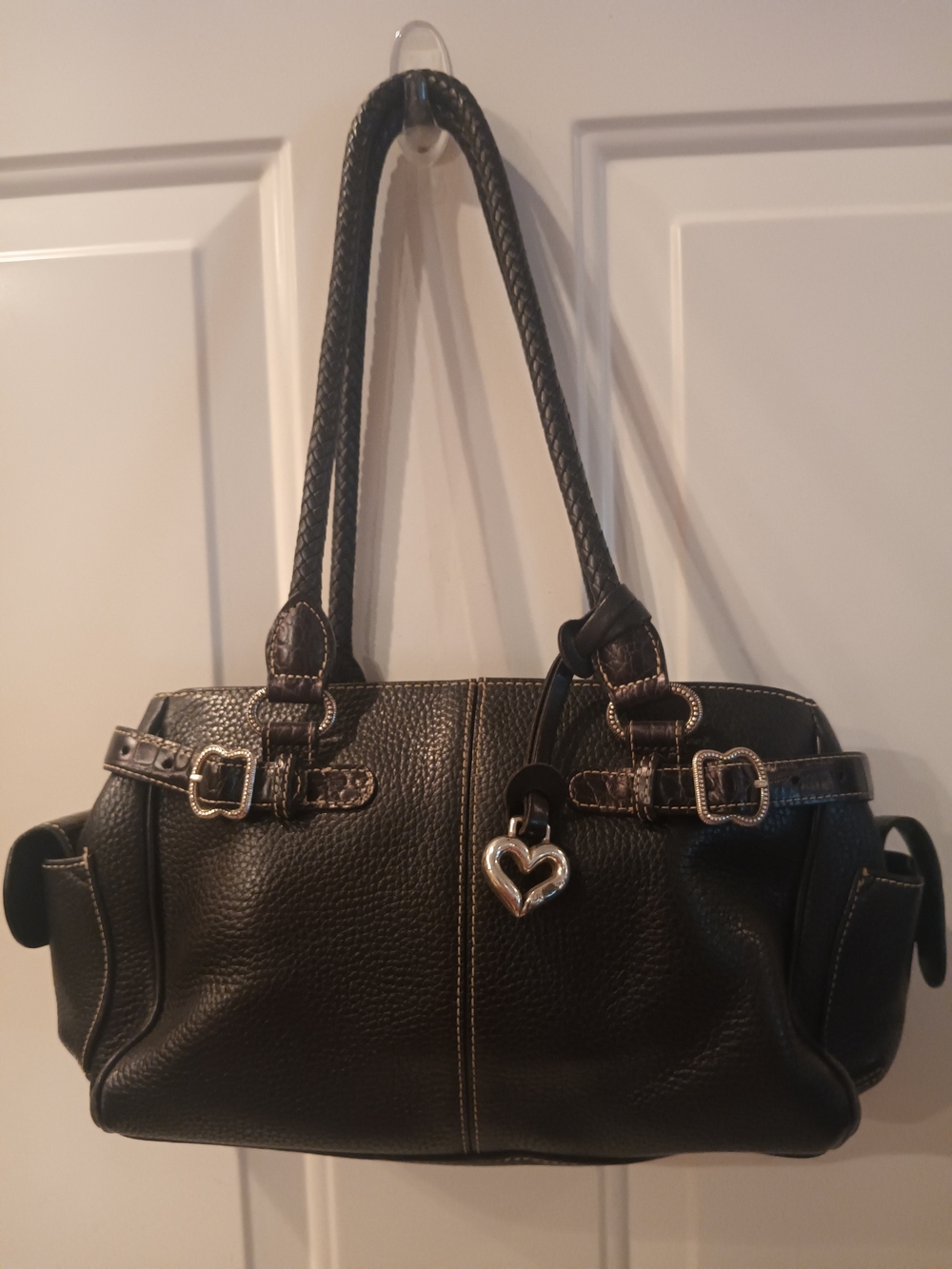 Brighton Vintage Leather Satchel Handbag
